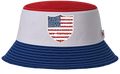 REVERSIBLE WordUPart 2026 USA MENS SOCCER TEAM BUCKET HAT RED WHITE + BLUE